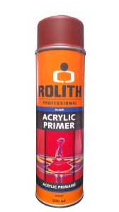 Rolith AC135 primer, rood, spuitbus primer, optimale hechting, corrosiebescherming, metalen oppervlakken, automotive primer, industriële primer, primer voor metaal, duurzame bescherming, professionele primer